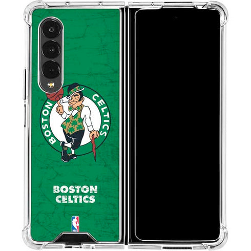 NBA Boston Celtics Green Primary Logo Galaxy Z Fold4 5G Clear Case